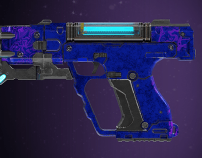 EMP Handgun Cyberpunk ( Concept plasma version )