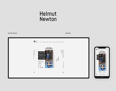 Helmut Newton - Responsive web redesign