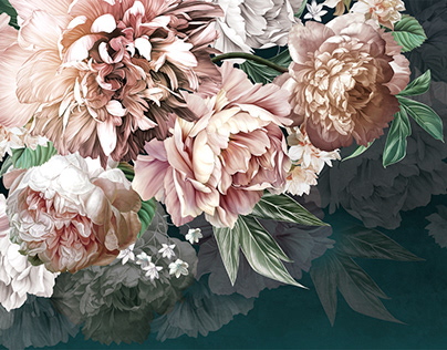 Beautiful flowers. h300cm. Adobe Photoshop