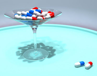 Pills in a Martini Glass