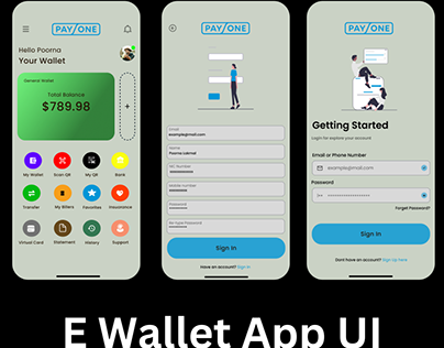 E Wallet App UI