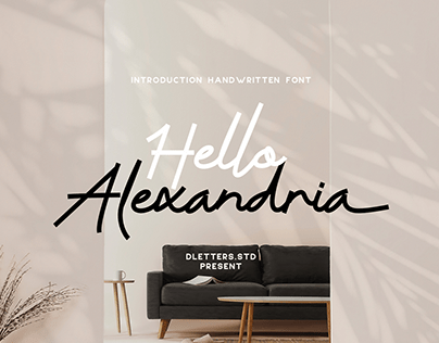 Hello Alexandria Modern Handwritten