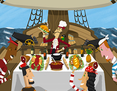 Banquete dos piratas felizes