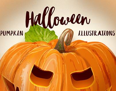 Halloween pumpkin illustrations
