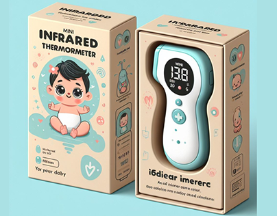 Packaging Box Design For Mini Infrared Thermometer