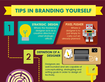 Tips in Branding Yourself Infographic