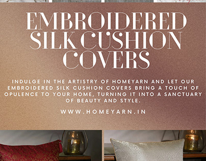 Shop embroidered silk cushion covers Online