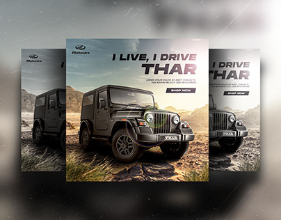 Project thumbnail - Thar Ad Social Media Post | Thar Car Social media