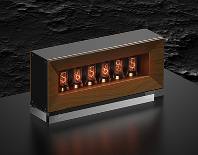 Nixie Cryptocurrency Clock Industrial Design