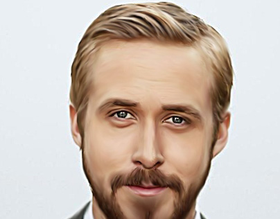 Ryan Gosling Oil Painting