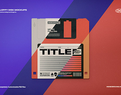 Floppy Disk Mockups Designed by Indieground Design