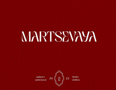 Brand Identity for autor's underwear Martsevaya