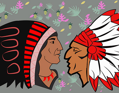 Red Indian Couple