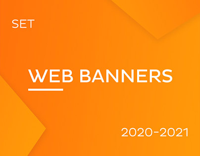 2020-2021 web banners set