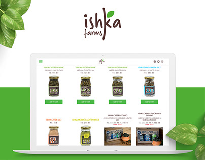 Ishka Farms : E - Commerce + Social Media