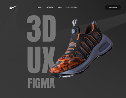 3D Shoes Website Design and Prototyping | UI/UX