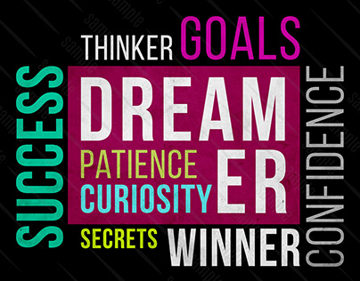 Dreamer Motivational Quotes Typography Design