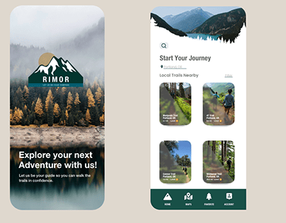 RIMOR Hiking App Design