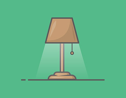 Vector lamp illustration design