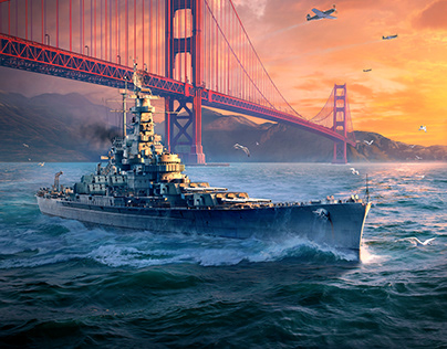 World of Warship Blitz - Art Direction Key Arts