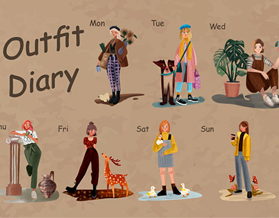 Outfit Diary Illustrations