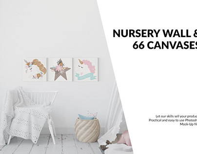 Nursery 66 Canvas Mockups