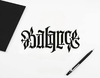 BALANCE | Ambigram Concept
