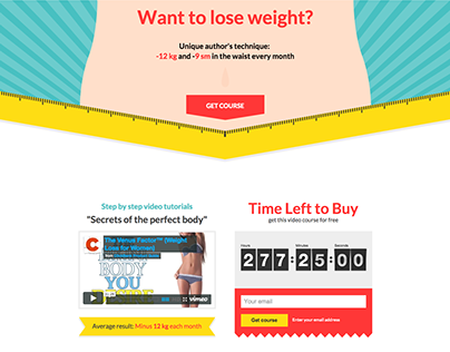 Hudey - Weight Loss Unbounce Template