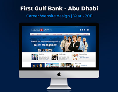 First Gulf Bank, Abu Dhabi - Career Website Design
