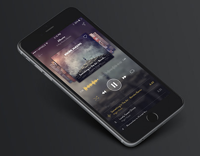 Music app UI design