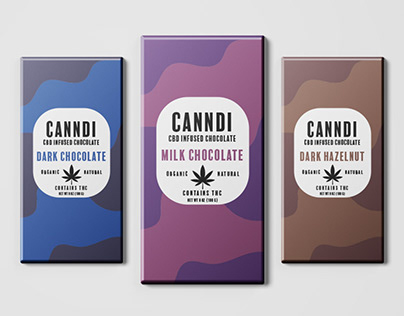 Canndi - CBD Infused Chocolate Package Design