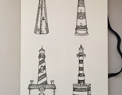 Random drawings of light houses