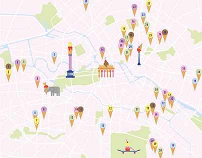 Berlin ice cream map