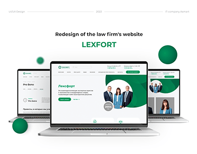 Redesign of the law firm's website