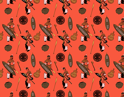 African Warrior Pattern : Zulu