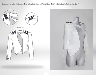 Solar Jacket, wearable technology, fashion design,