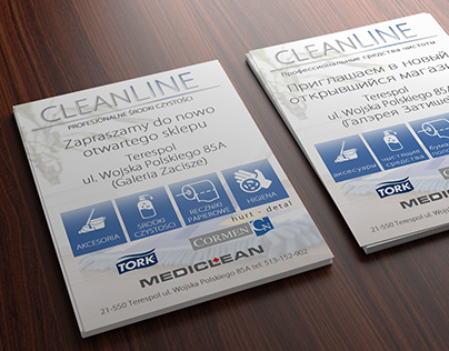 Cleanline bilingual leaflet a5