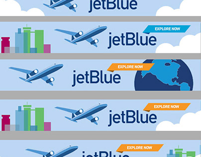 JetBlue Banner Design