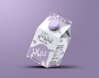 Taro Milk new packaging design / Mockup