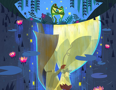 Movie poster “The Princess and the Frog”💖🐸