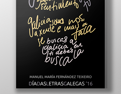 Cartel Dia das Letras Galegas '16 (Academic Work)