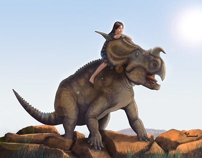 A Girl and Her Dinosaur