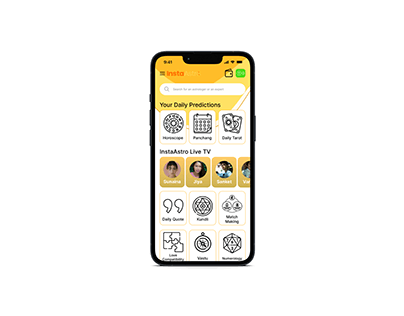 Astrology App Homepage UI/UX