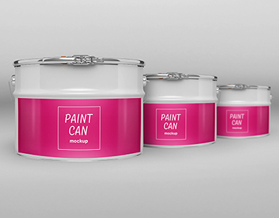 PAINT CANS AND CANISTERS PACKAGING MOCK-UPS
