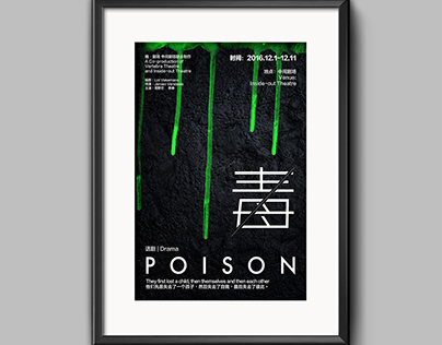 In and Out Theatre.
"Poison" Posters and Beer Bottle