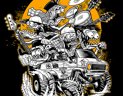 T-shirt design for Burgerkill, Metalcore from Bandung