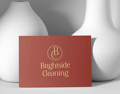 cleaning company logo design.