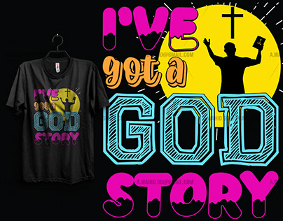 GOD Story T-shirt design