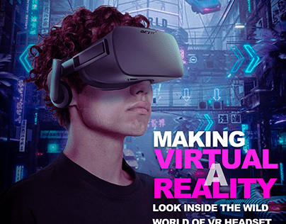 Magazine Cover For VR Headset