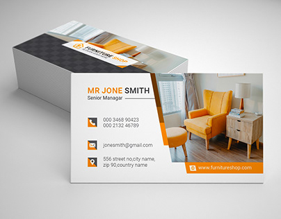 furniture business card design progect